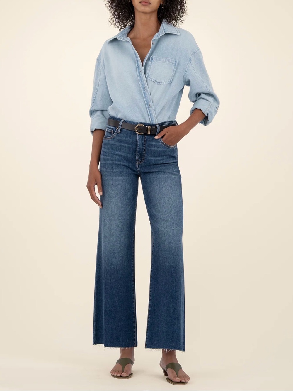 Kut from the Kloth Indigo Wide Leg Jeans